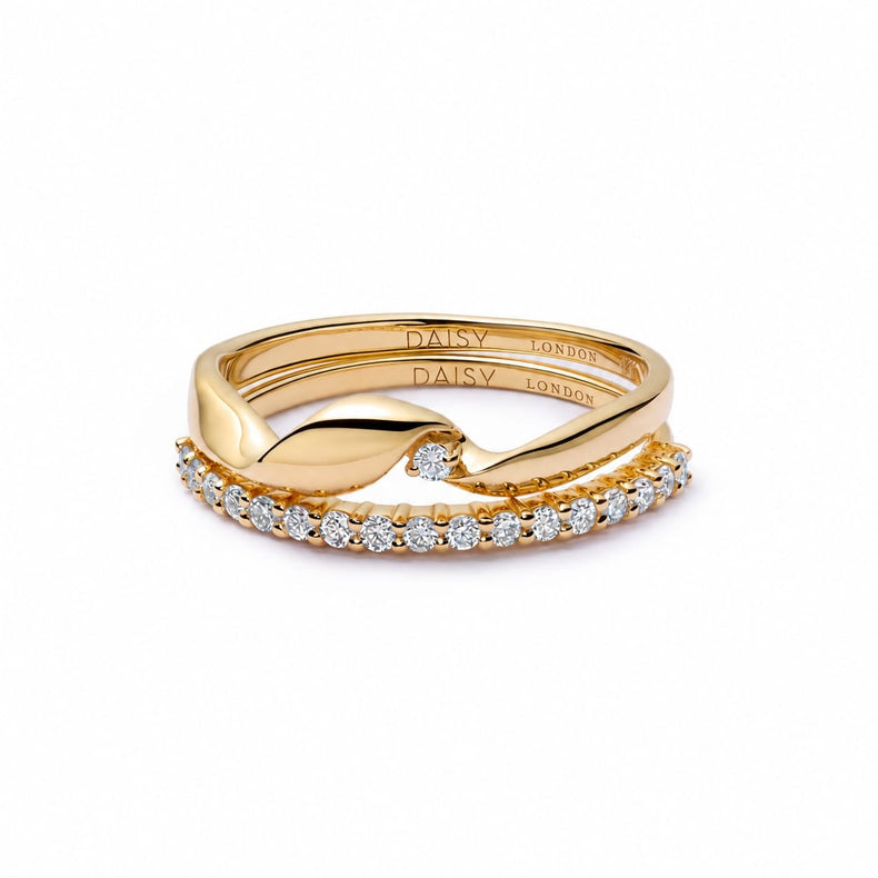 Estée Lalonde Fine Diamond Ring Stack 14ct Solid Gold recommended