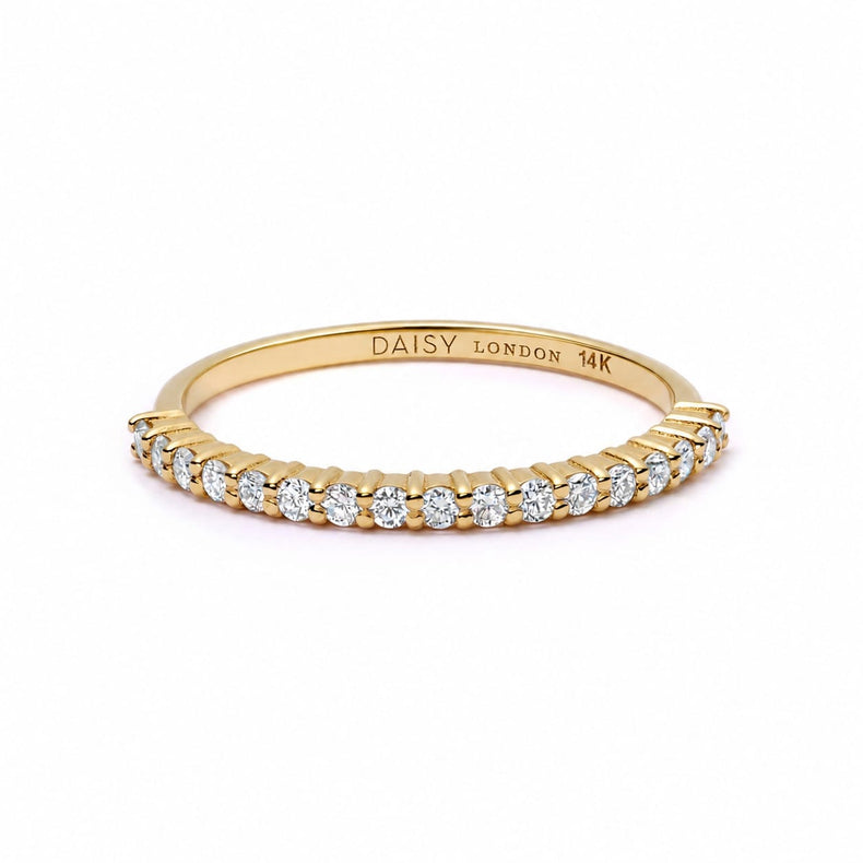 Estée Lalonde Fine Pavé Ring 14ct Solid Gold recommended