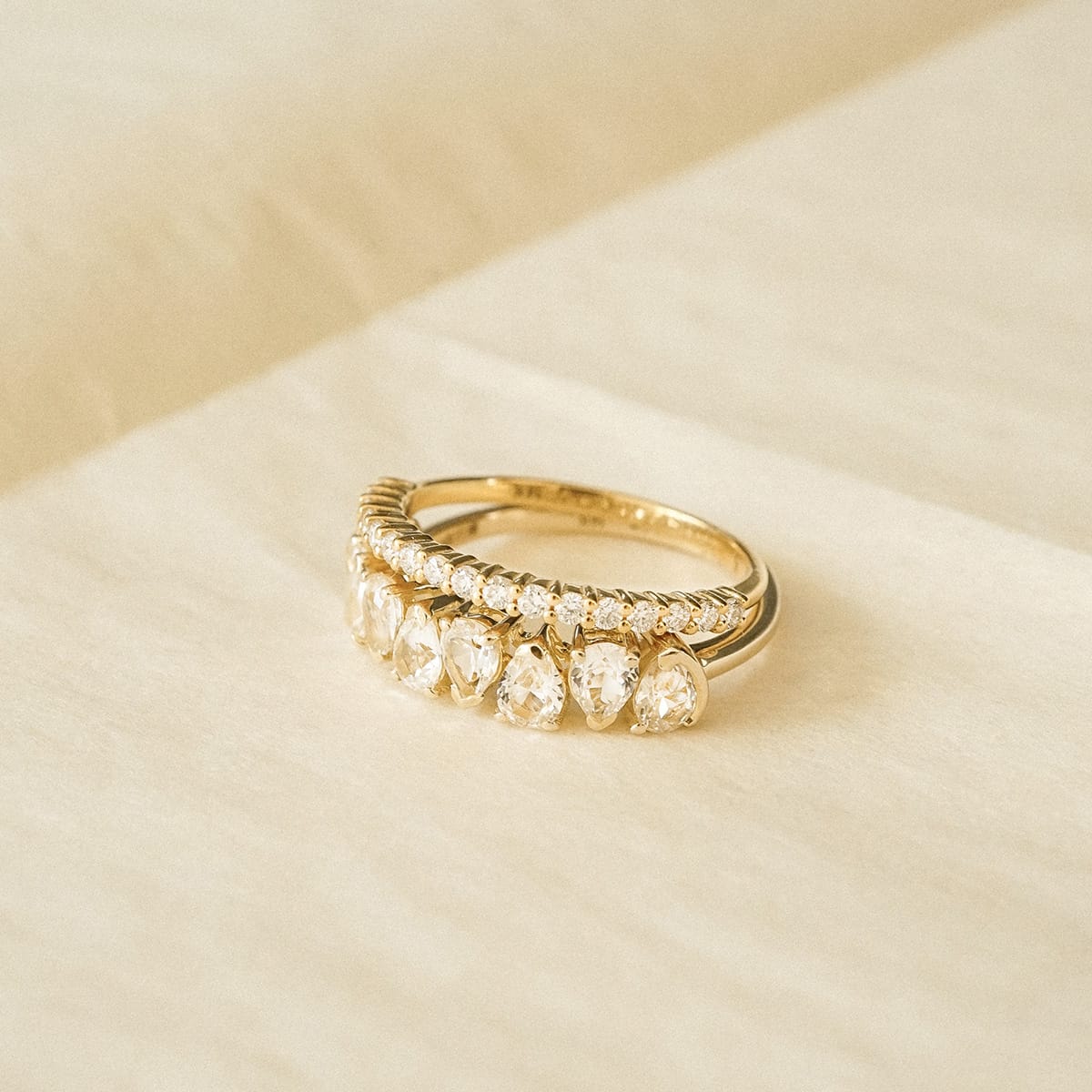 Estée Lalonde Fine Pavé Ring 14ct Solid Gold