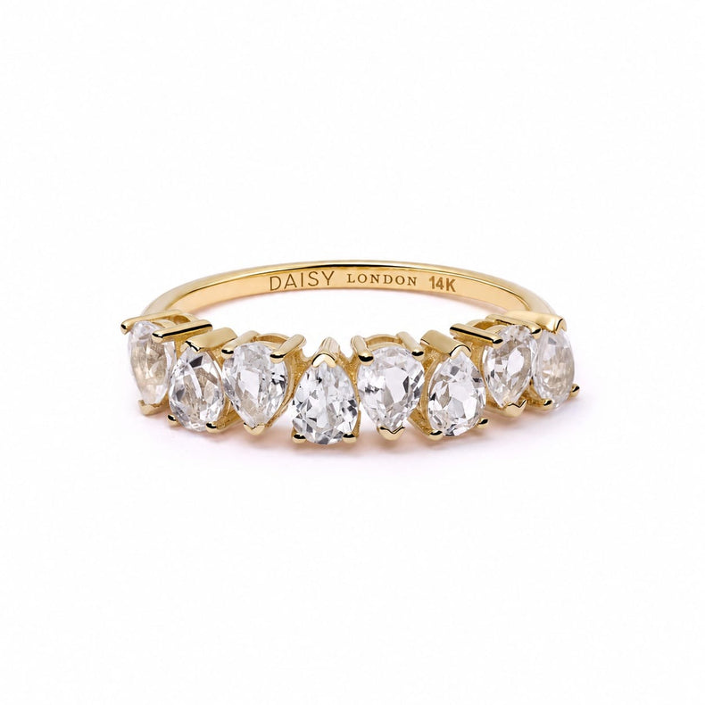Estée Lalonde Fine Pear Sapphire Ring 14ct Solid Gold recommended