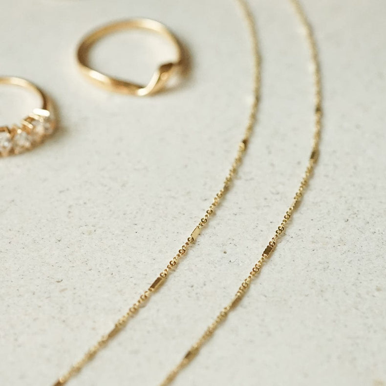 Estée Lalonde Fine Solid Gold Necklace 14ct Solid Gold