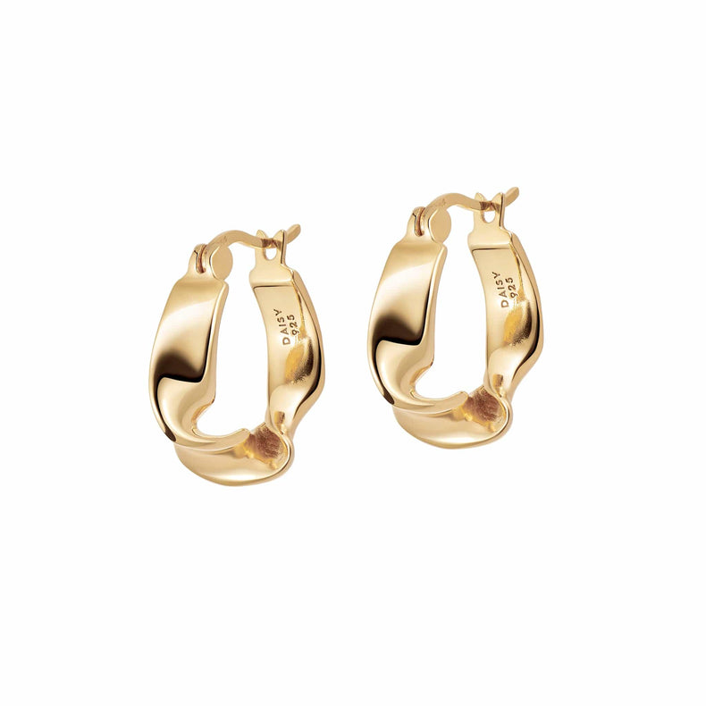 Estée Lalonde Flow Hoop Earrings 18ct Gold Plate recommended