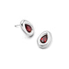 Estée Lalonde Garnet Teardrop Studs Sterling Silver