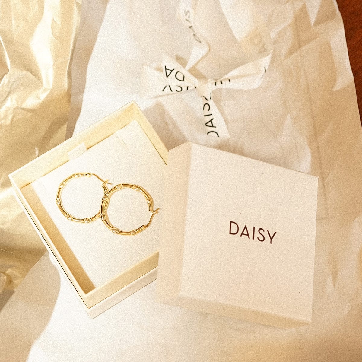 Estée Lalonde Goddess Glow Hoop Earrings 18ct Gold Plate