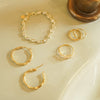 Estée Lalonde Goddess Glow Hoop Earrings 18ct Gold Plate