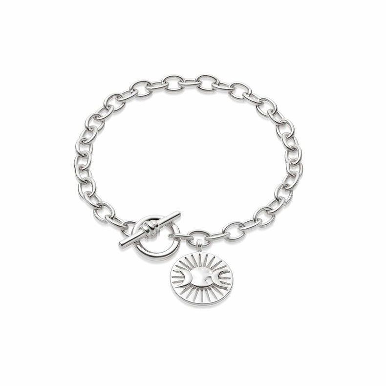 Estée Lalonde Goddess Medallion T Bar Bracelet Sterling Silver recommended