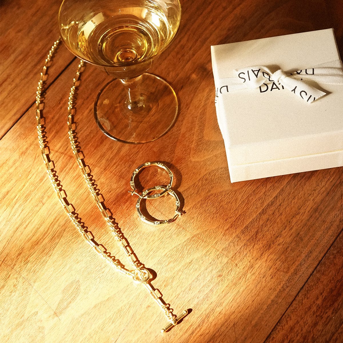 Estée Lalonde Interlock Chain Necklace 18ct Gold Plate