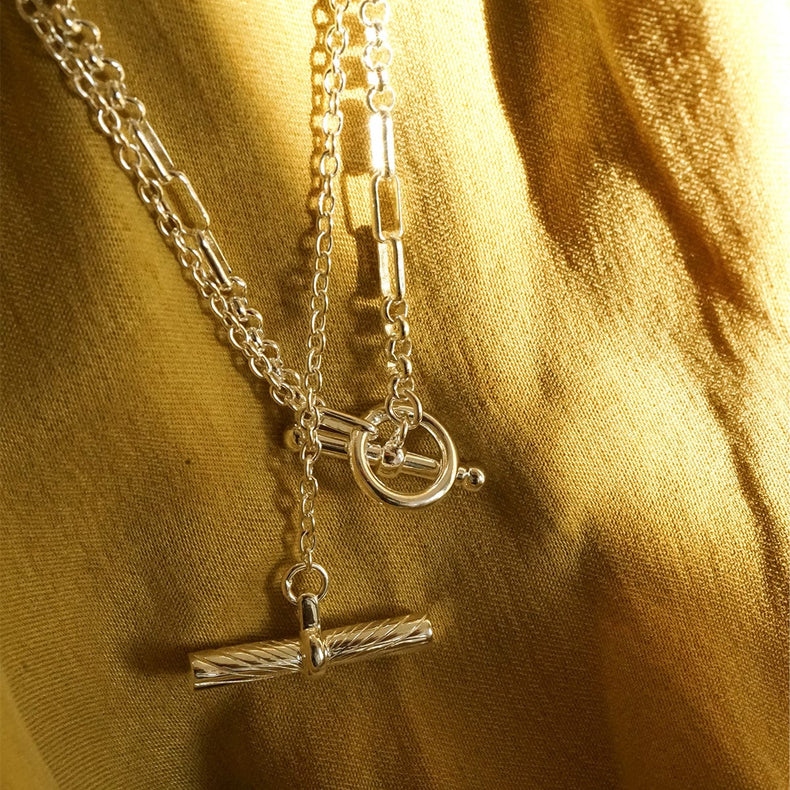 Estée Lalonde Interlock Chain Necklace Sterling Silver