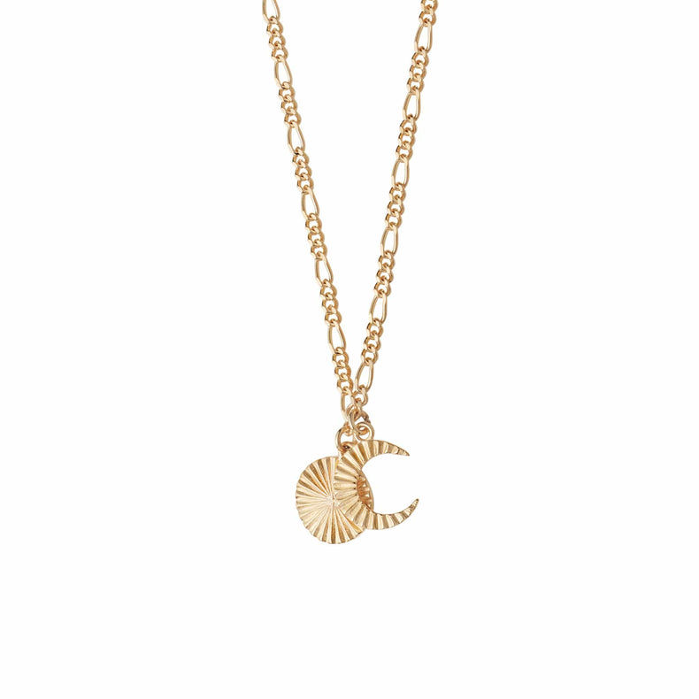 Estée Lalonde Luna Charm Necklace 18ct Gold Plate recommended