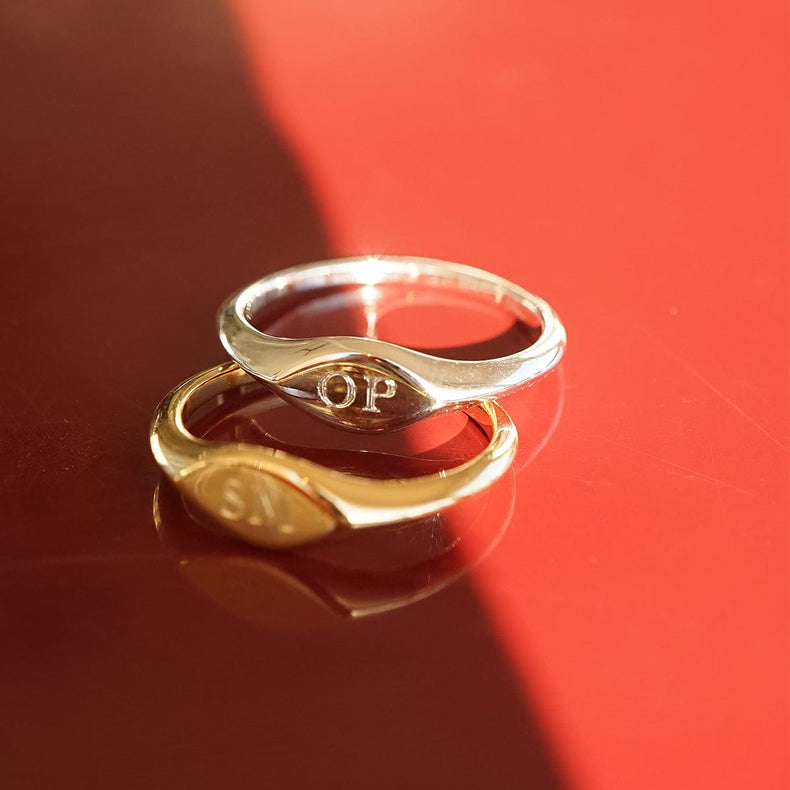 Estée Lalonde Mini Signet Ring Sterling Silver