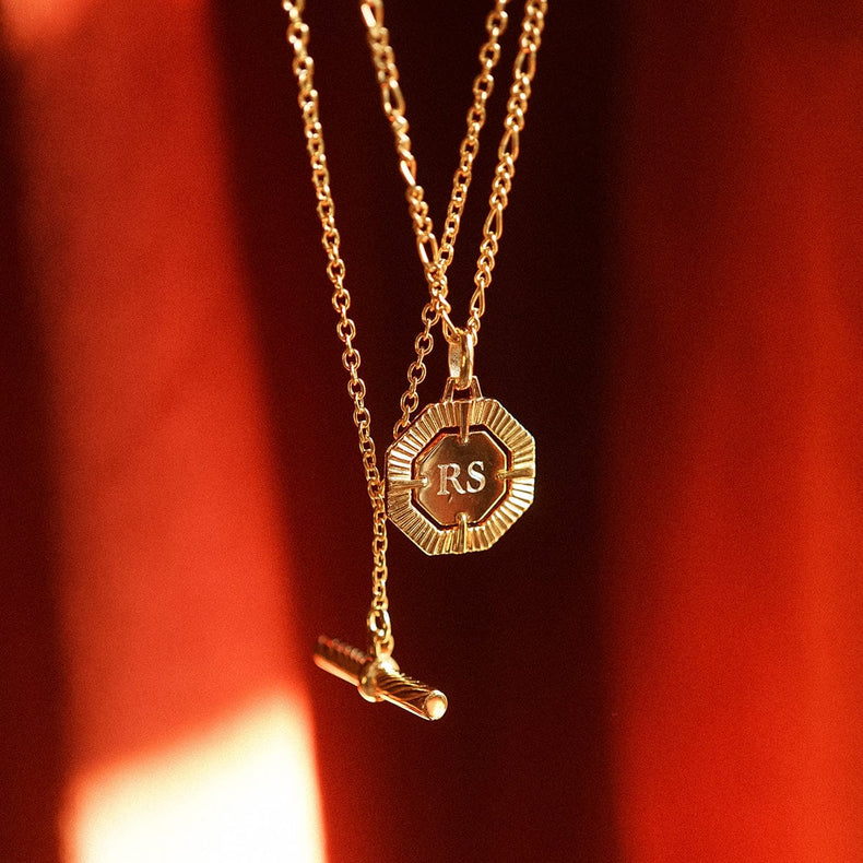 Estée Lalonde Modern Heirloom Necklace Layering Set 18ct Gold Plate