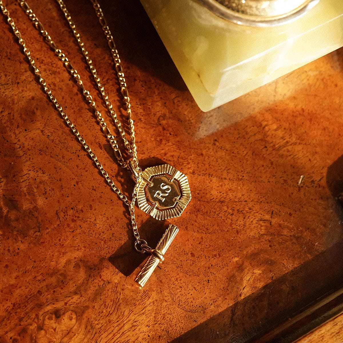 Estée Lalonde Modern Heirloom Necklace Layering Set 18ct Gold Plate