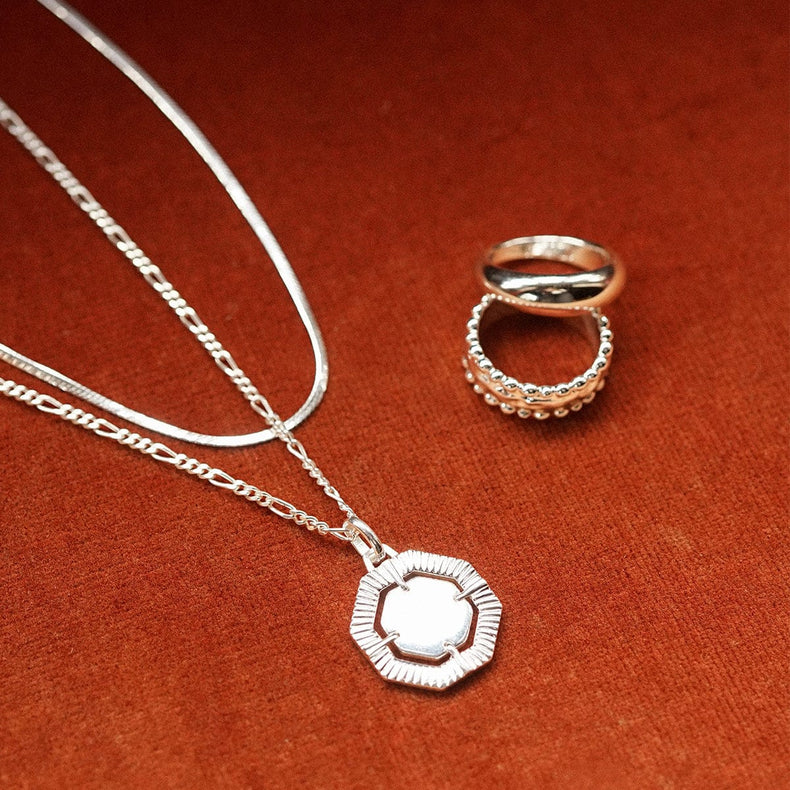 Estée Lalonde Octagonal Necklace Sterling Silver