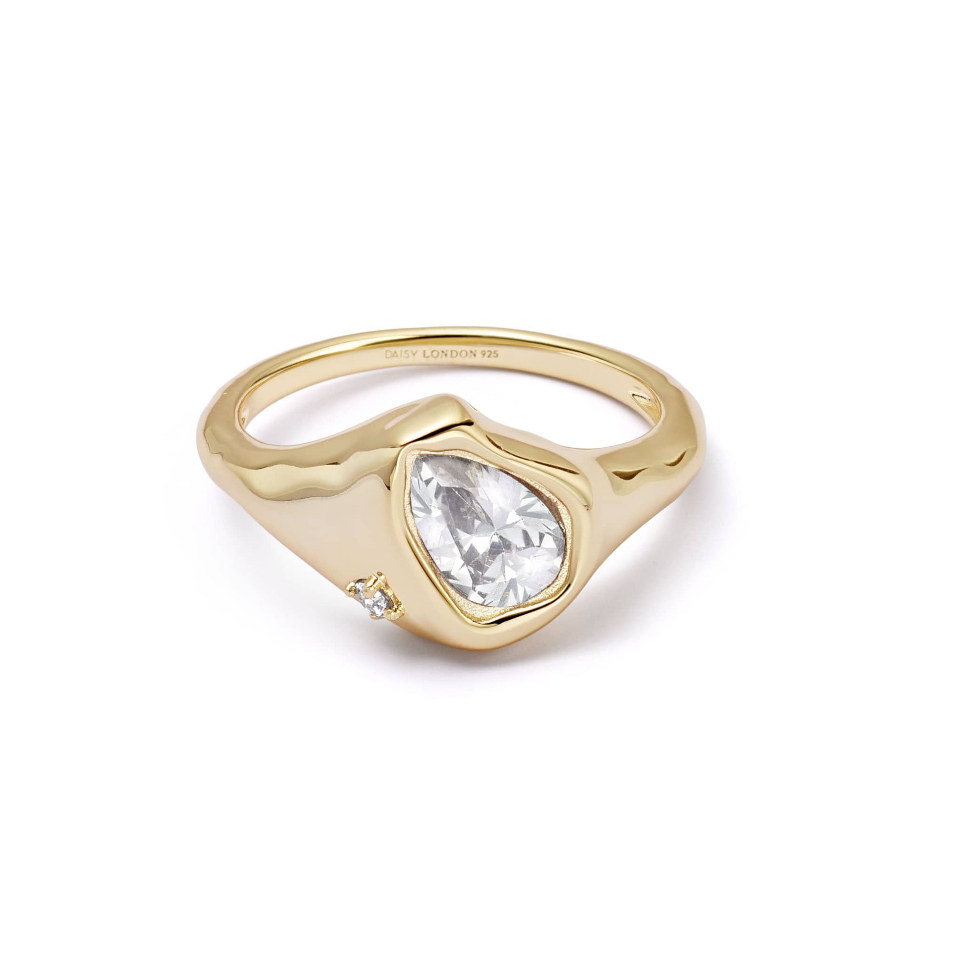 Estée Lalonde Organic Sapphire Ring 18ct Gold Plate