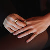 Estée Lalonde Organic Sapphire Ring 18ct Gold Plate