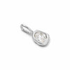 Estée Lalonde Sapphire Charm Pendant Sterling Silver