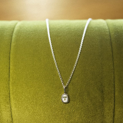 Estée Lalonde Sapphire Charm Pendant Sterling Silver