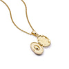 Estée Lalonde Sapphire Locket Necklace 18ct Gold Plate