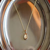 Estée Lalonde Sapphire Locket Necklace 18ct Gold Plate