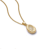 Estée Lalonde Sapphire Locket Necklace 18ct Gold Plate