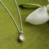 Estée Lalonde Sapphire Locket Necklace Sterling Silver