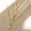 Estée Lalonde Sapphire Pendant Necklace 18ct Gold Plate