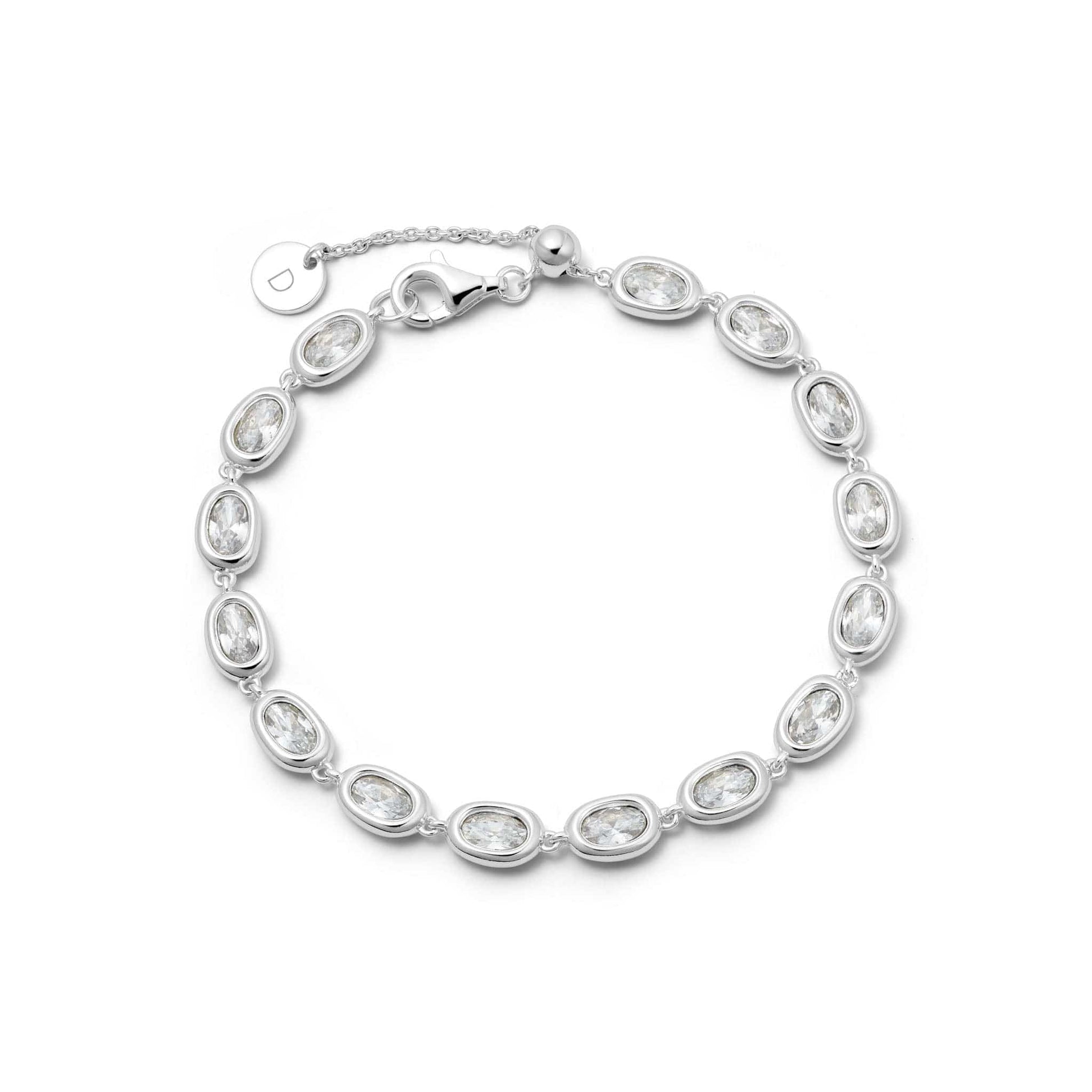Estée Lalonde Sapphire Tennis Bracelet Sterling Silver