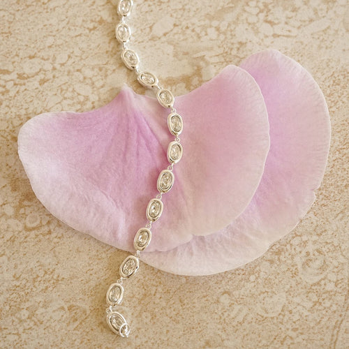 Estée Lalonde Sapphire Tennis Bracelet Sterling Silver