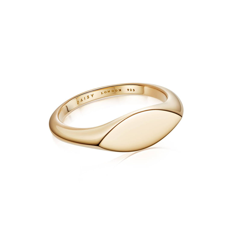 Estée Lalonde Signet Ring 18ct Gold Plate recommended