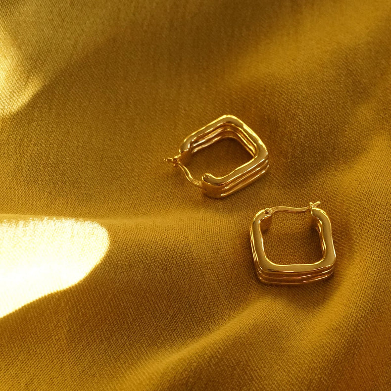 Estée Lalonde Sisterhood Hoop Earrings 18ct Gold Plate