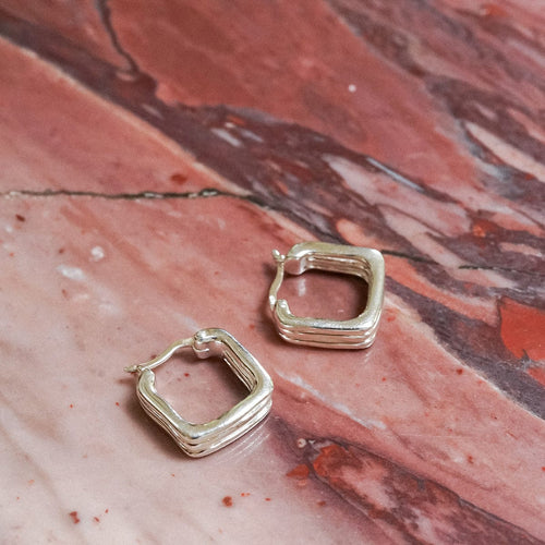 Estée Lalonde Sisterhood Hoop Earrings Sterling Silver