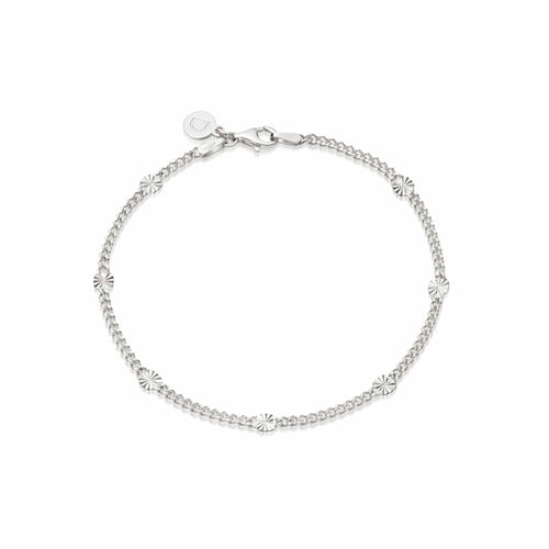 Estée Lalonde Sunburst Chain Bracelet Sterling Silver