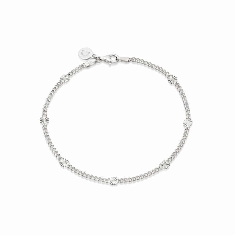 Estée Lalonde Sunburst Chain Bracelet Sterling Silver