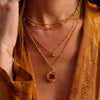 Estée Lalonde Sunburst Chain Necklace 18ct Gold Plate