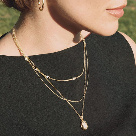 Estée Lalonde Sunburst Chain Necklace 18ct Gold Plate recommended