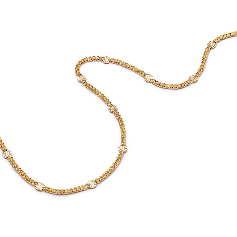 Estée Lalonde Sunburst Chain Necklace 18ct Gold Plate recommended