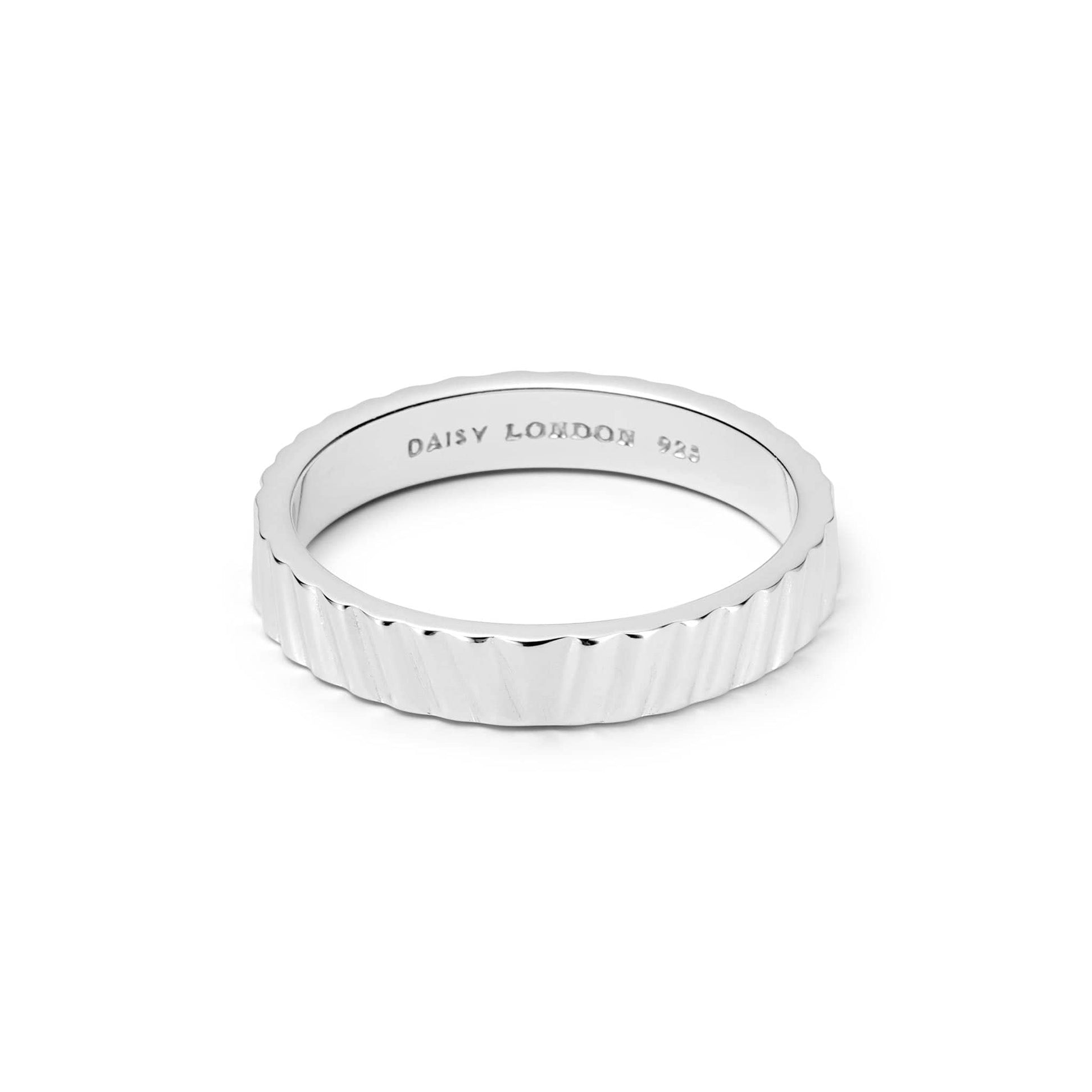 Estée Lalonde Sunburst Chunky Stacking Ring Sterling Silver