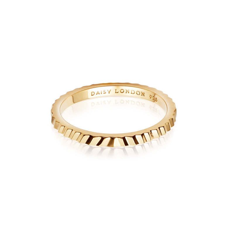 Estée Lalonde Sunburst Stacking Ring 18ct Gold Plate recommended