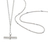 Estée Lalonde T Bar & Forever Chain Necklace Set Sterling Silver