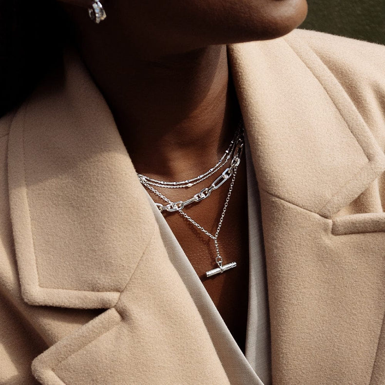 Magnus Chunky Chain Necklace Sterling Silver