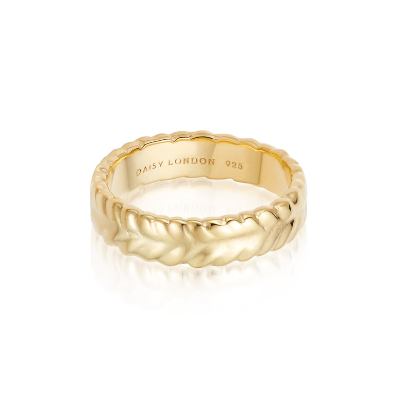 Estée Lalonde Thea Chunky Stacking Ring 18ct Gold Plate recommended