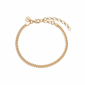 Estée Lalonde Tight Curb Chain Bracelet 18ct Gold Plate recommended