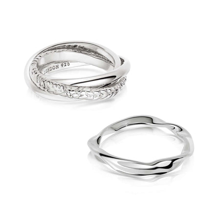 Estée Lalonde Limited Edition Trinity Ring Stack Sterling Silver recommended