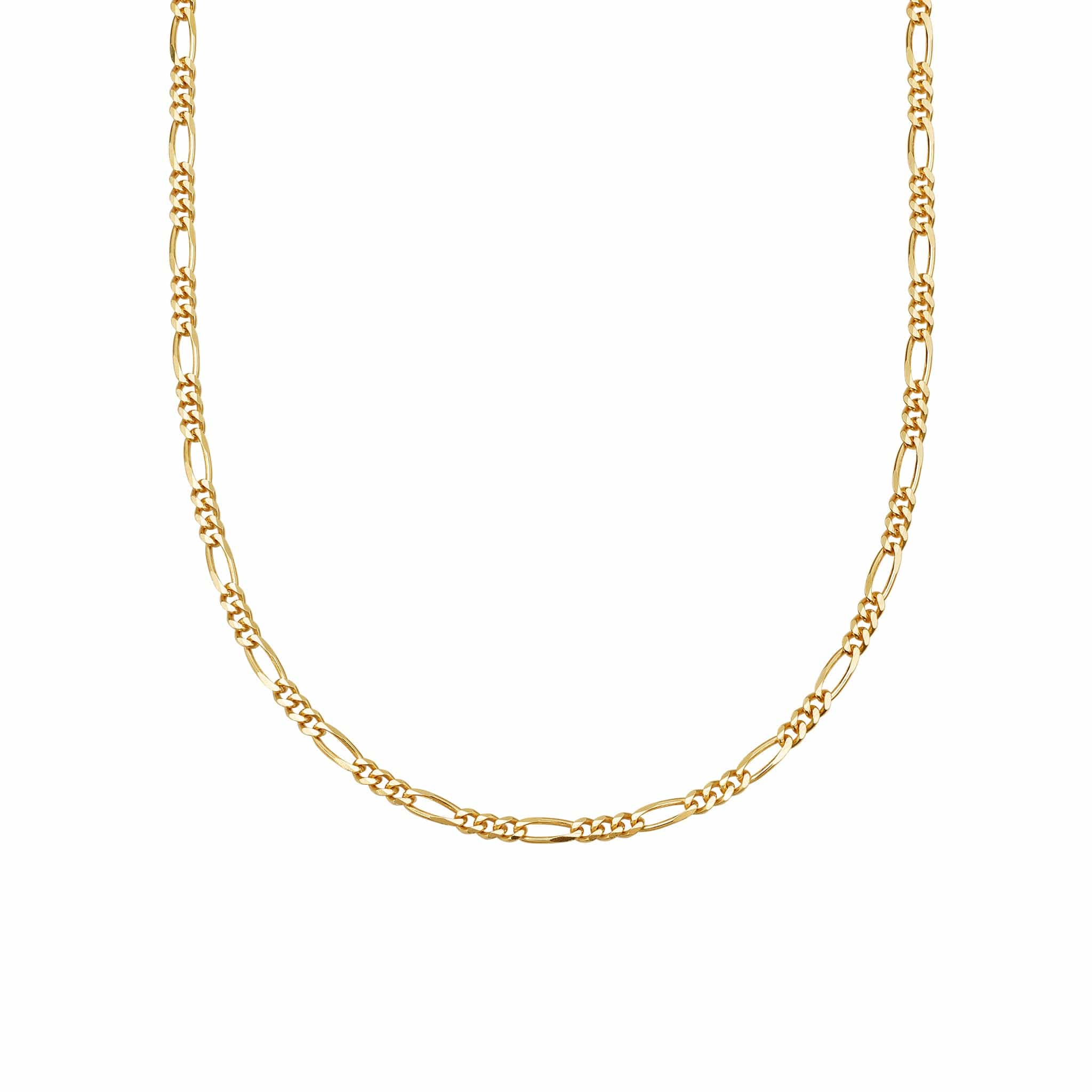 Fine Figaro Chain Necklace 18ct Gold Plate – Daisy London