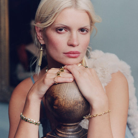 Free People Ada Tassel Earrings 18ct Gold Plate recommended