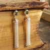 Free People Ada Tassel Earrings Silver Plate