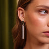 Free People Ada Tassel Earrings Silver Plate