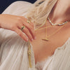 Free People Ada Tassel Pendant Necklace 18ct Gold Plate