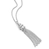 Free People Ada Tassel Pendant Necklace Silver Plate