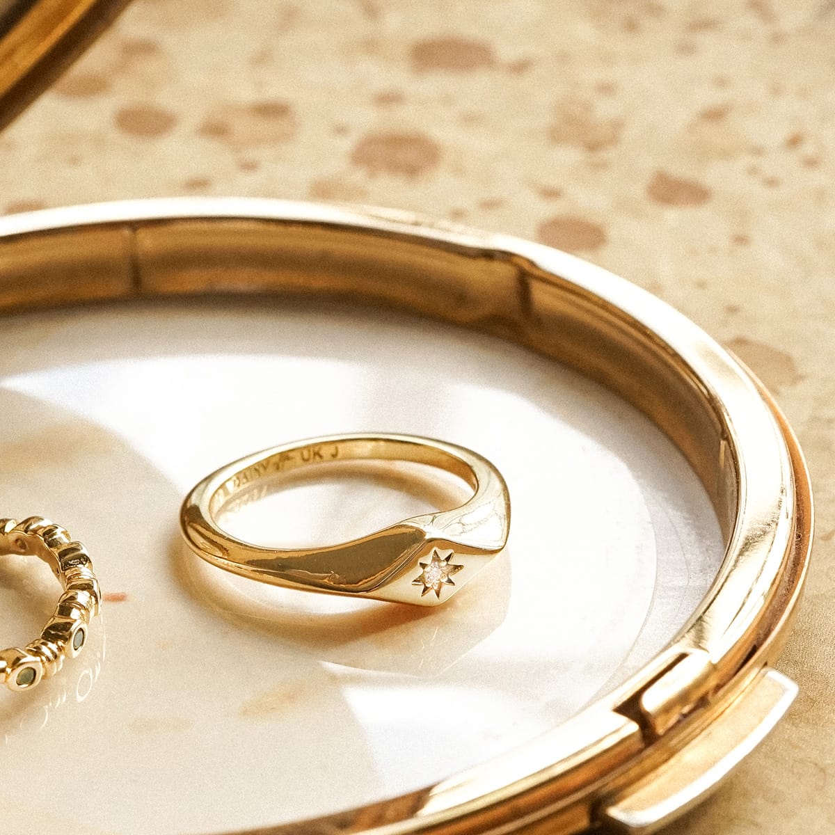Free People Alexandra Pinky Ring 18ct Gold Plate